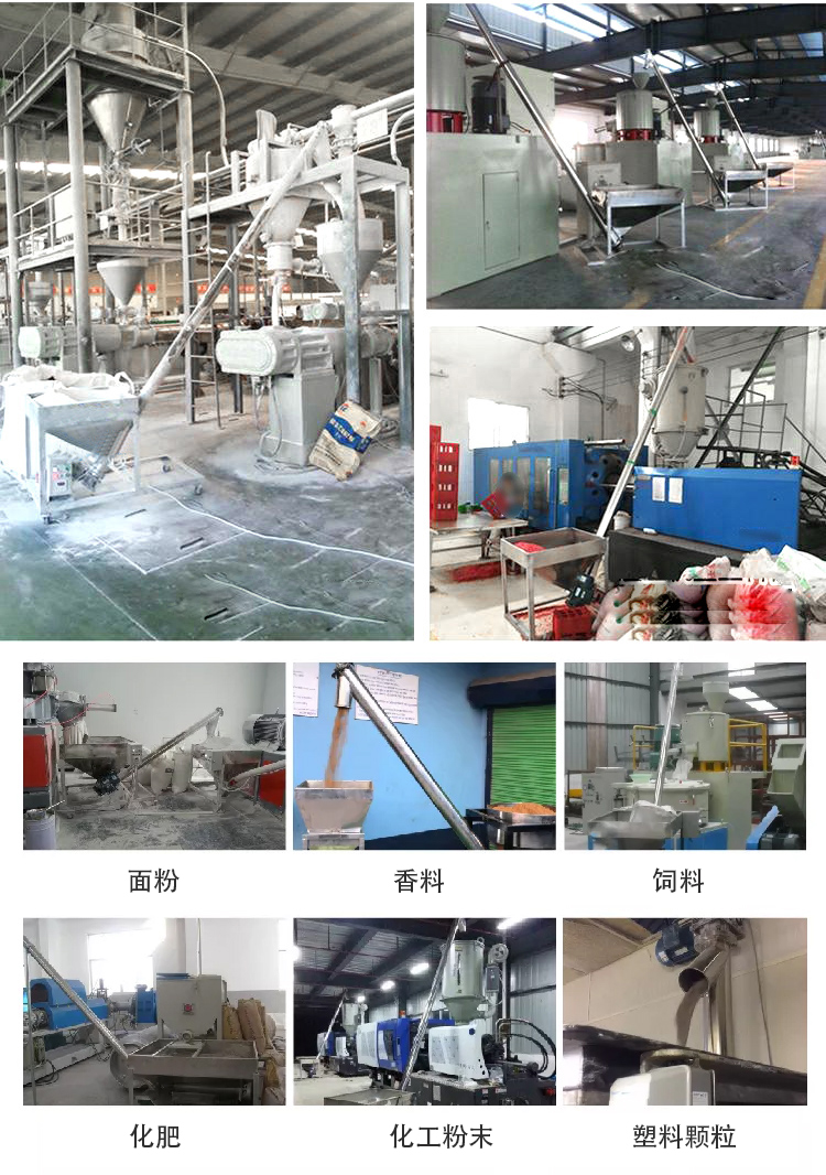 傾斜螺旋輸送機(jī)適用范圍：建材行業(yè)，化工行業(yè)，電力行業(yè)，煤炭行業(yè)，食品行業(yè)，造紙行業(yè)等